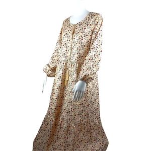 Farmhouse Maxi Dress Floral Print Long Sleeve